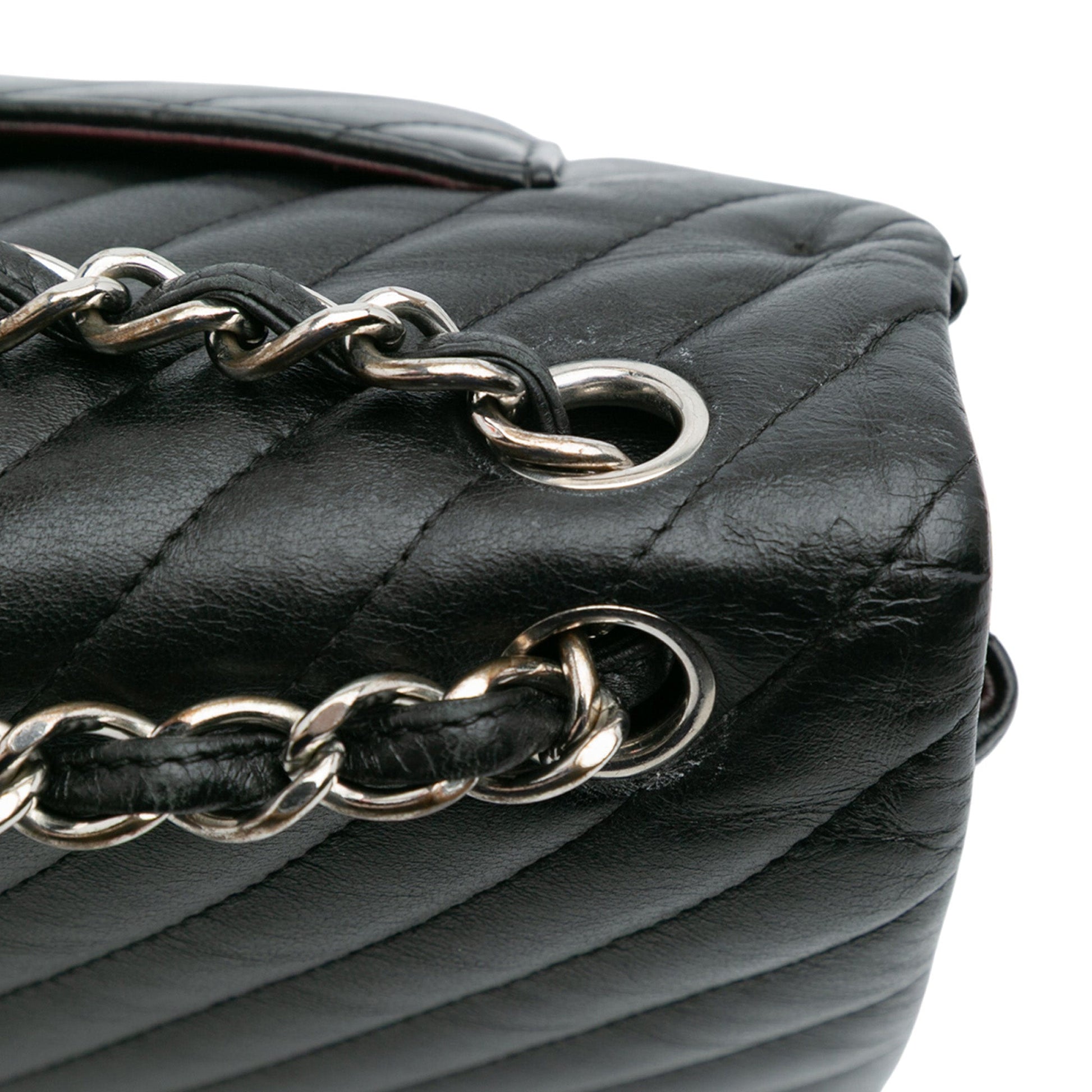 Chanel Jumbo Classic Chevron Lambskin Double Flap