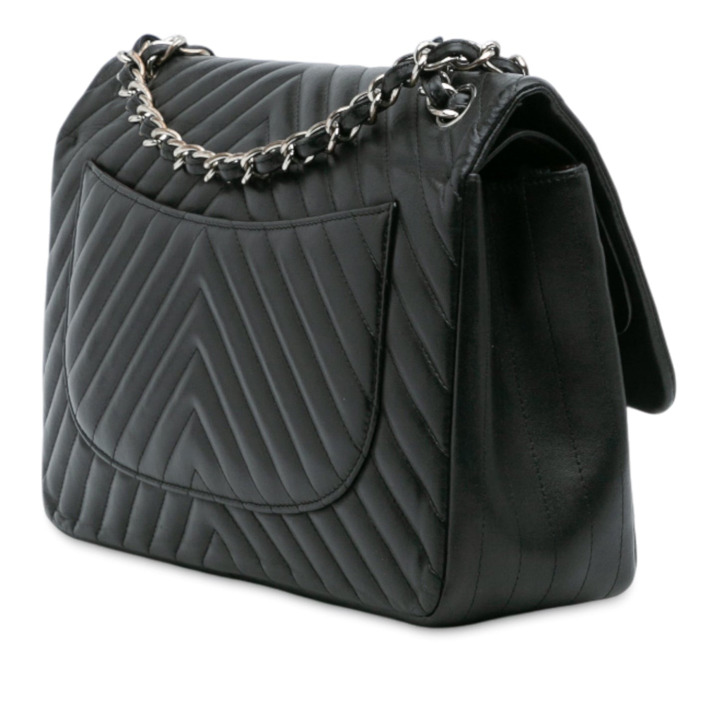 Chanel Jumbo Classic Chevron Lambskin Double Flap