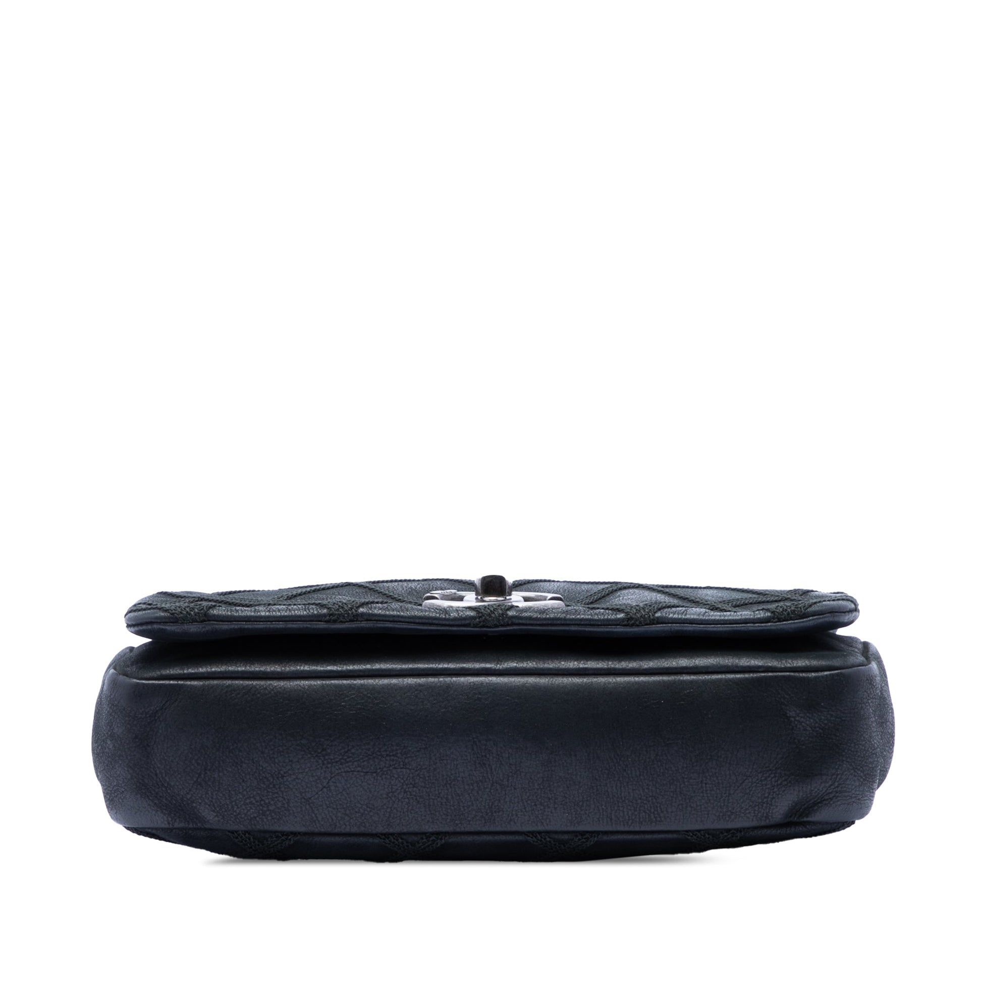 Chanel Small Iridescent Calfskin Diamond Stitch Chain Flap