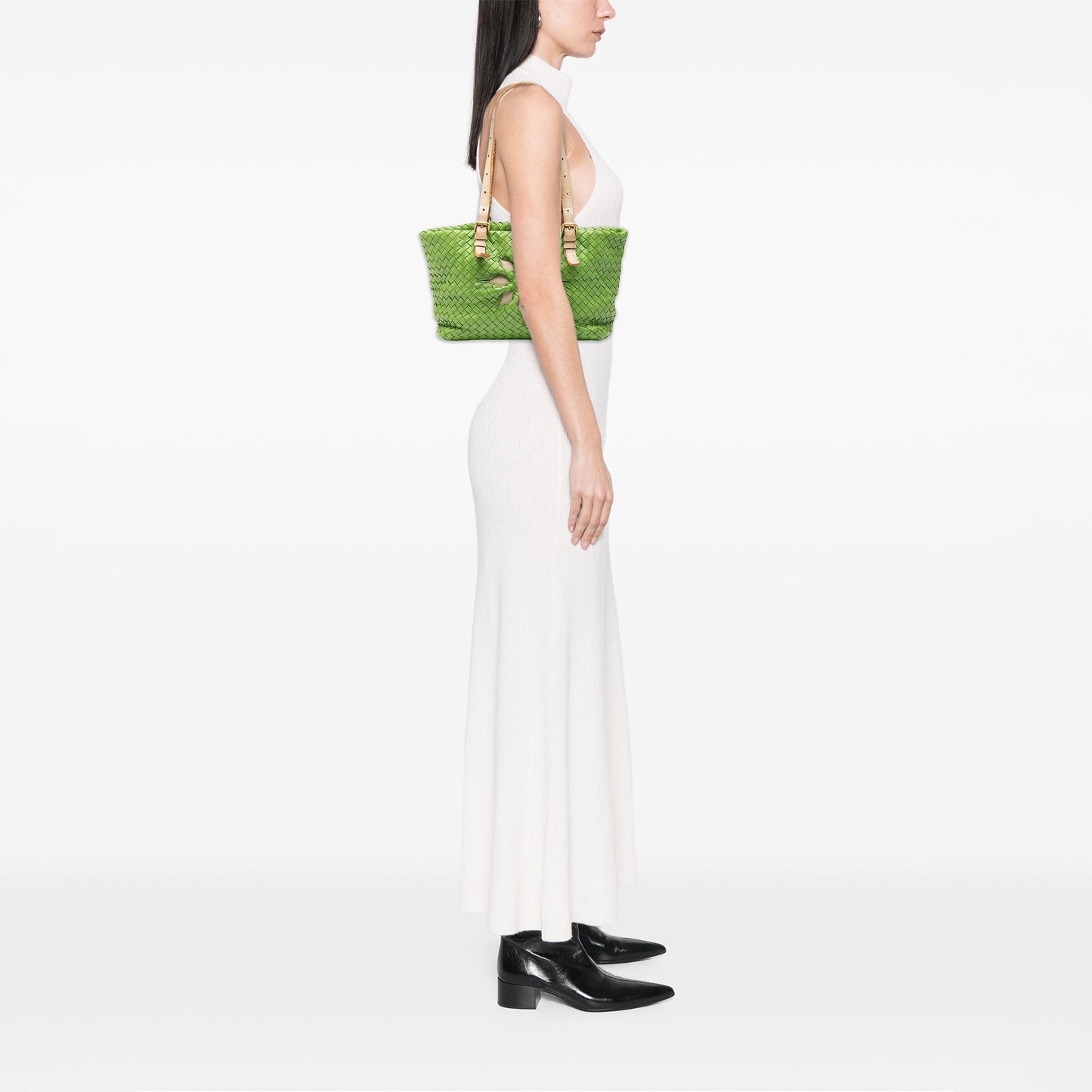 Bottega Veneta Nappa Intrecciato Marquise Flower Tote