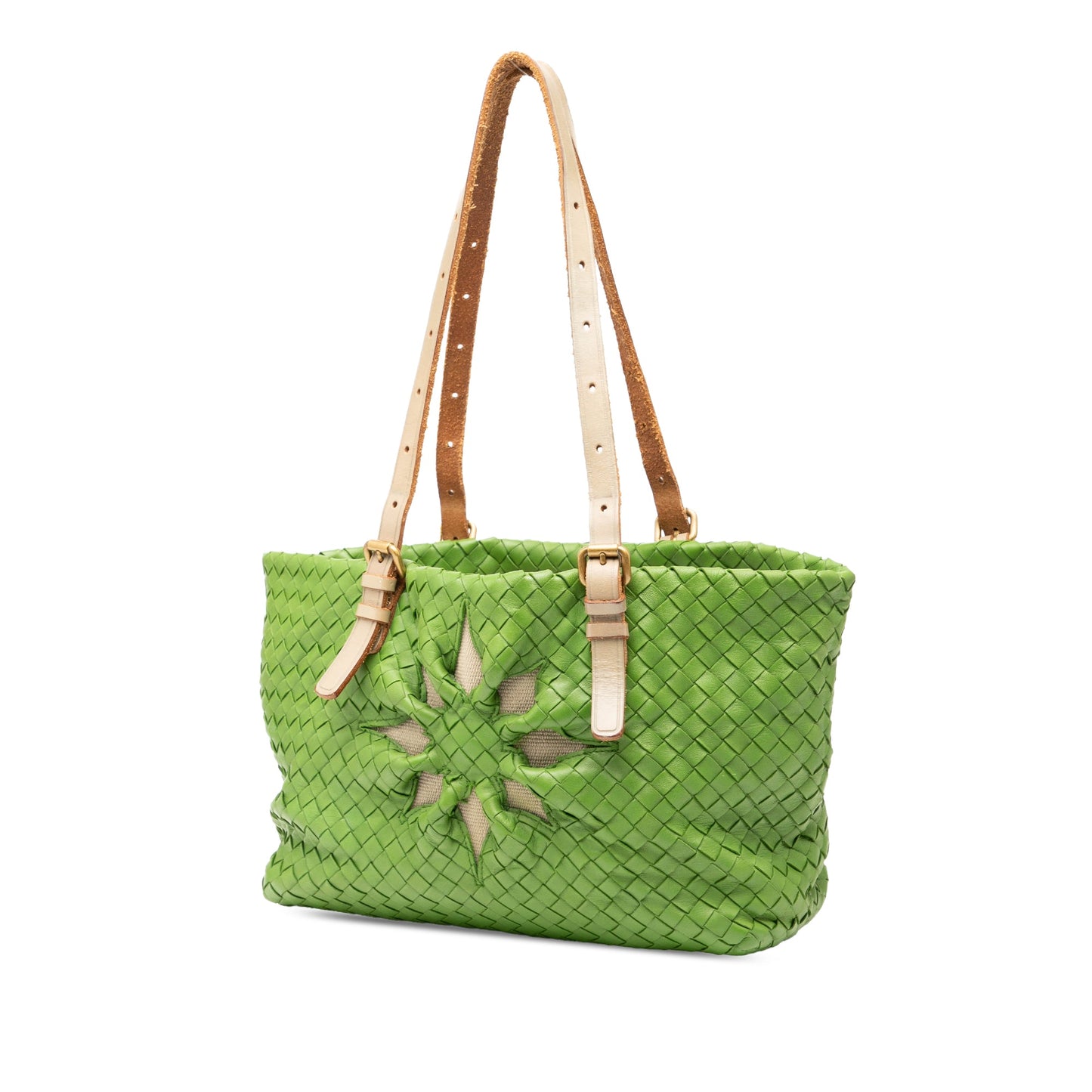 Bottega Veneta Nappa Intrecciato Marquise Flower Tote