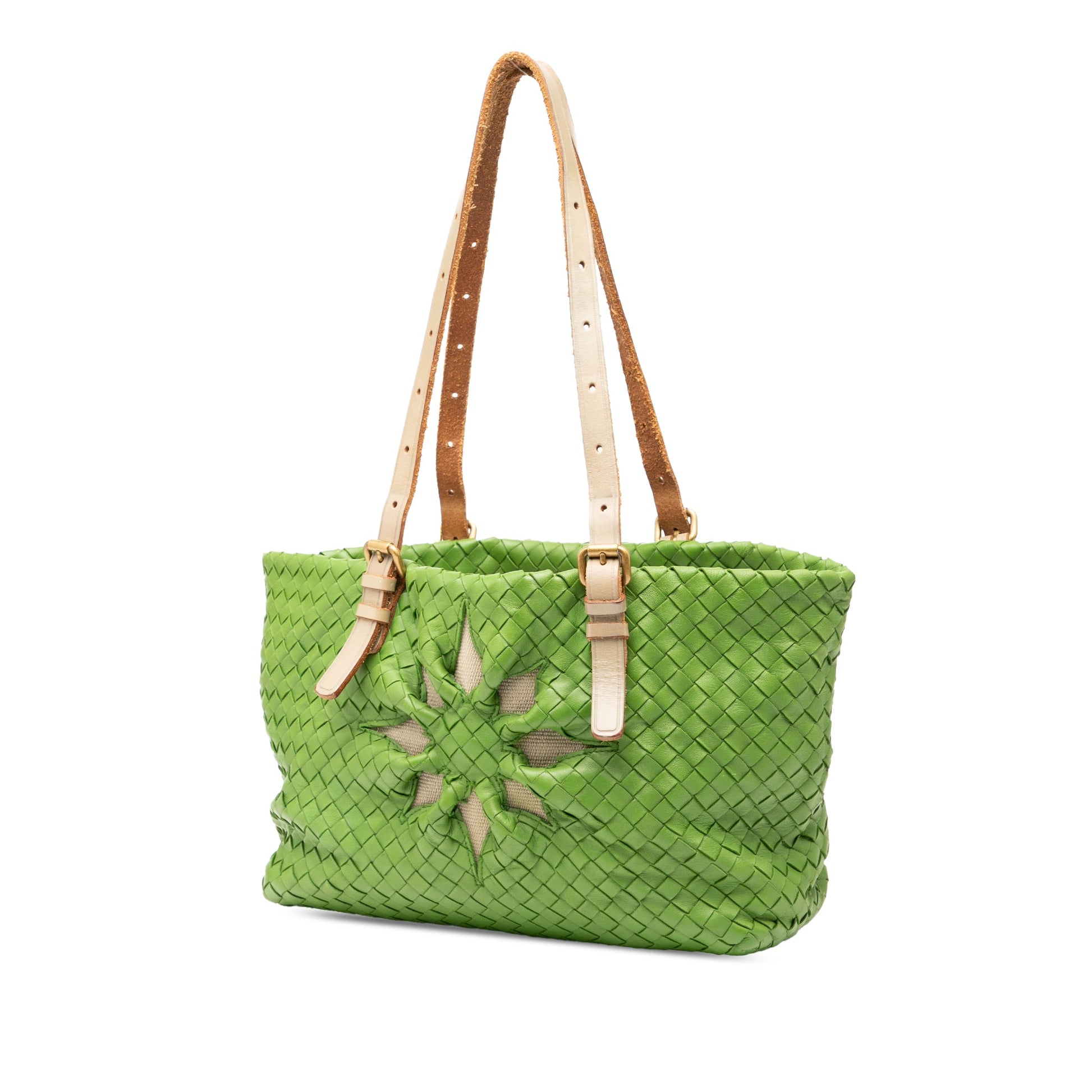 Bottega Veneta Nappa Intrecciato Marquise Flower Tote