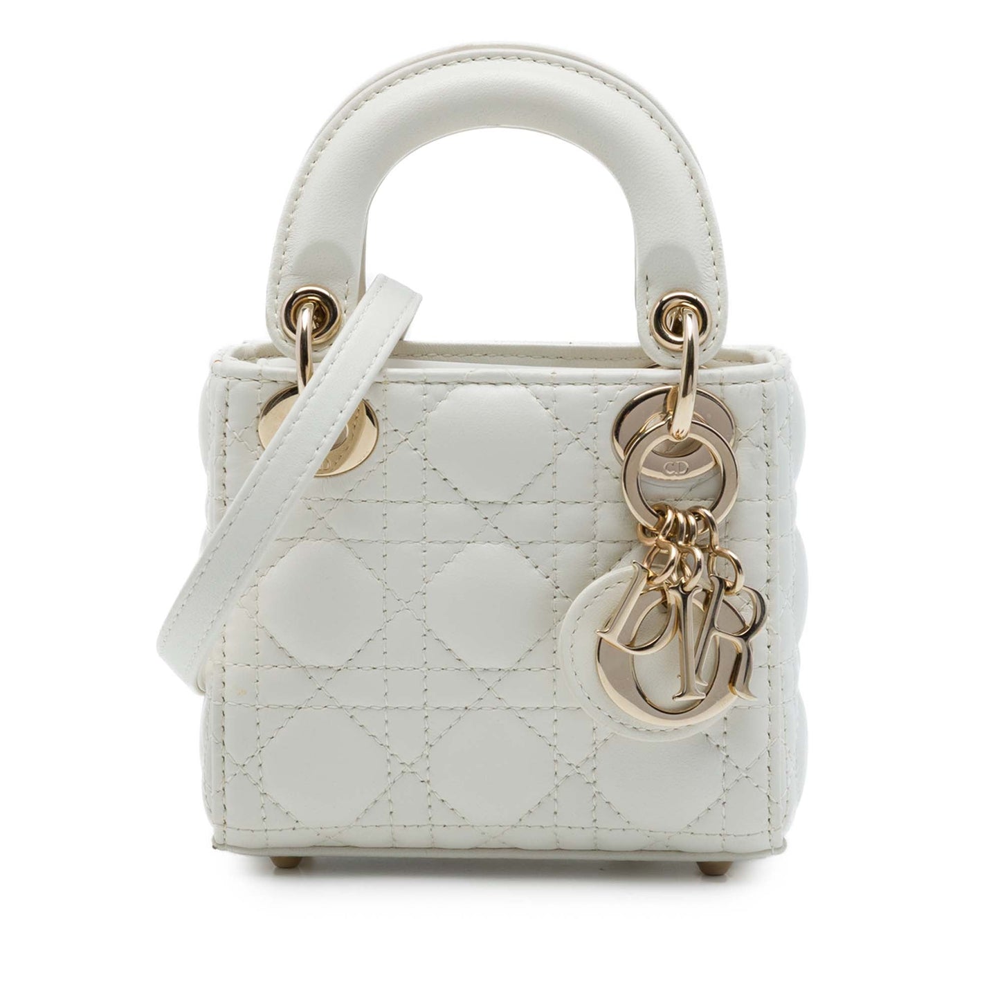 Dior Micro Lambskin Cannage Lady Dior