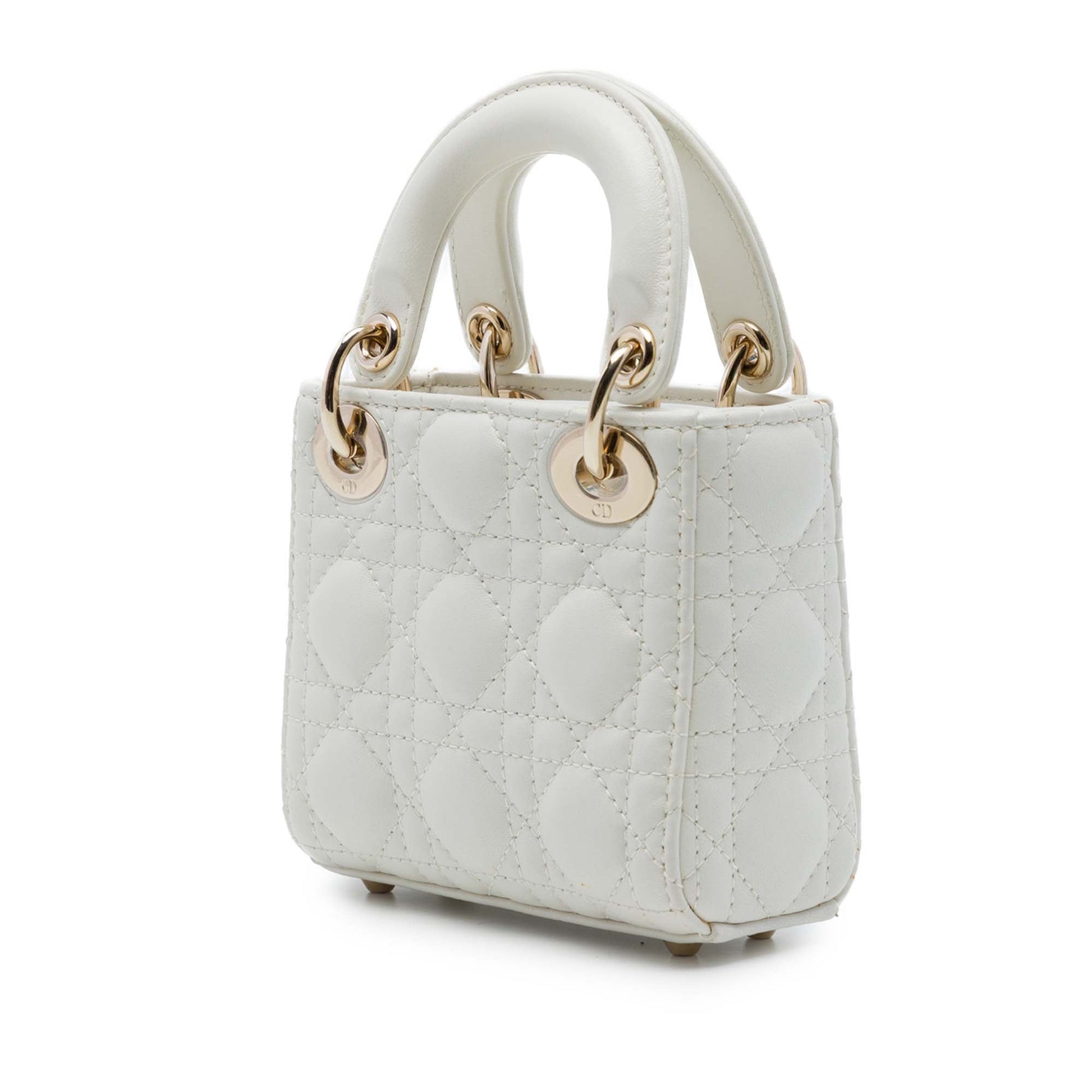 Dior Micro Lambskin Cannage Lady Dior