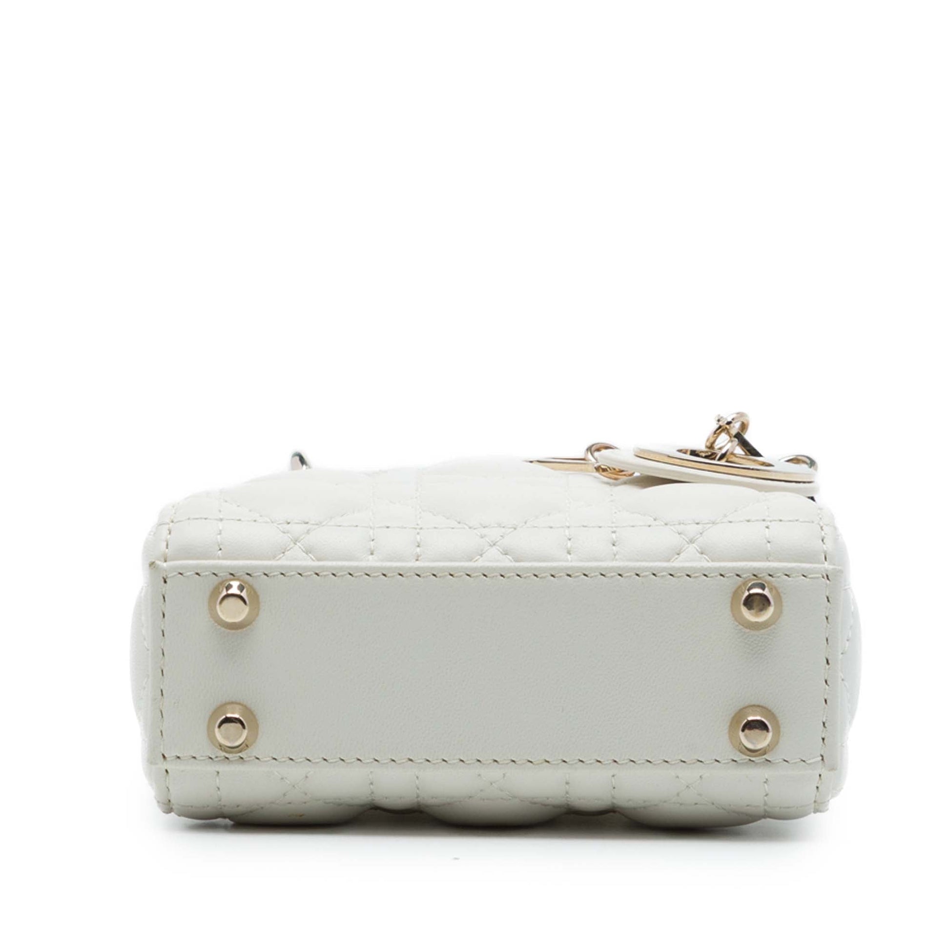 Dior Micro Lambskin Cannage Lady Dior