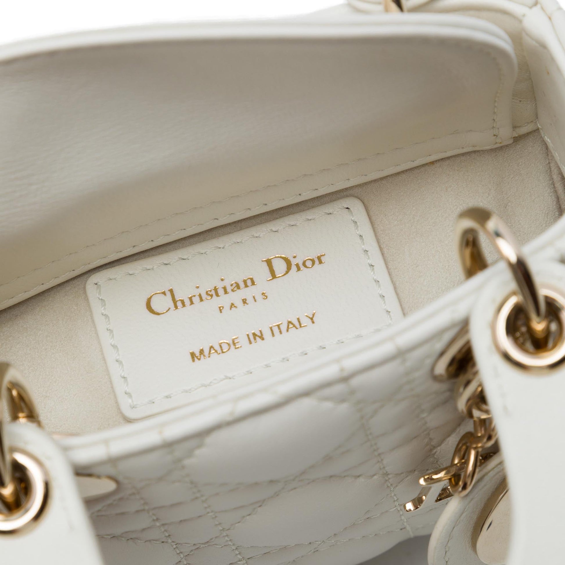 Dior Micro Lambskin Cannage Lady Dior