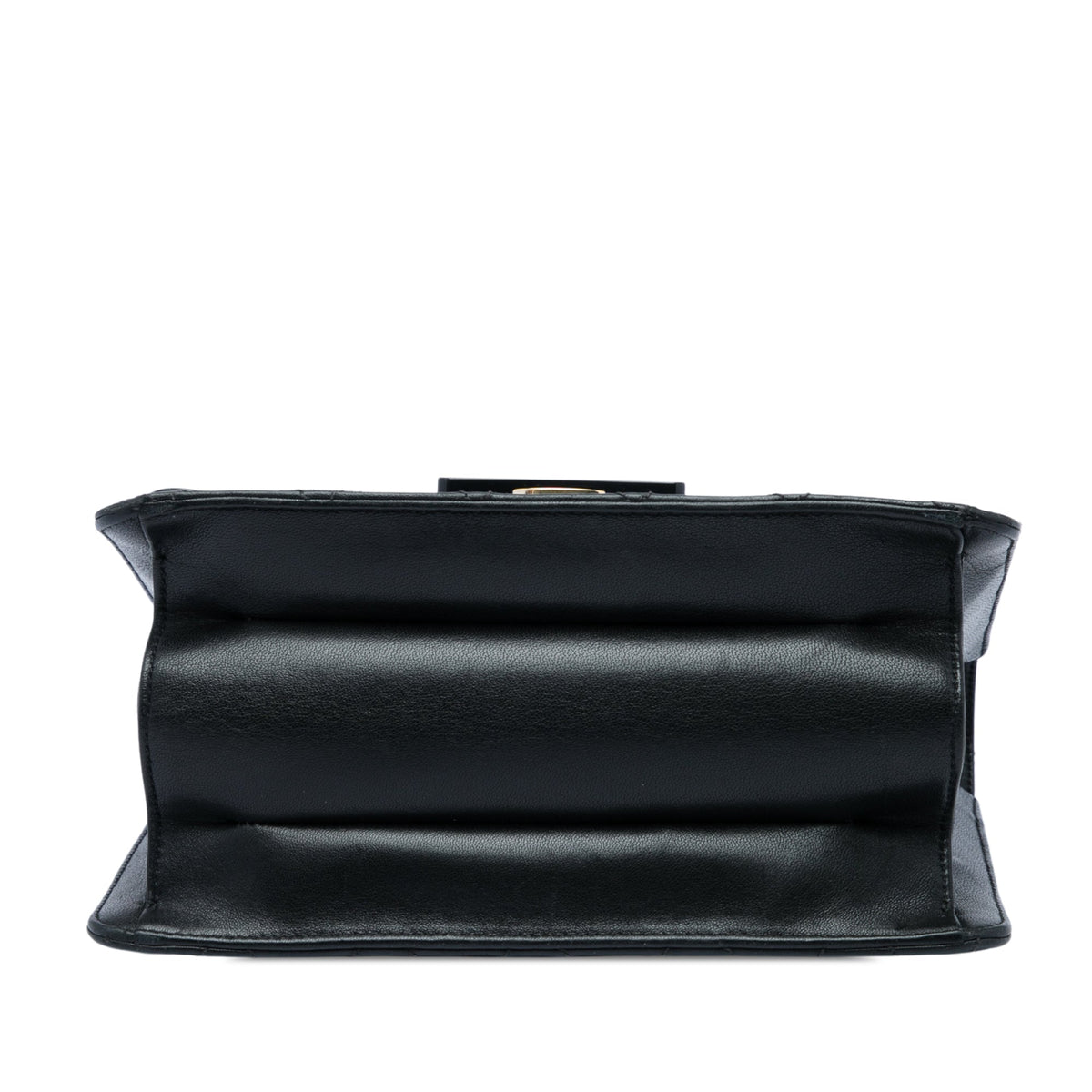 Chanel Medium Quilted Sheepskin Beauty Lock Flap — Black