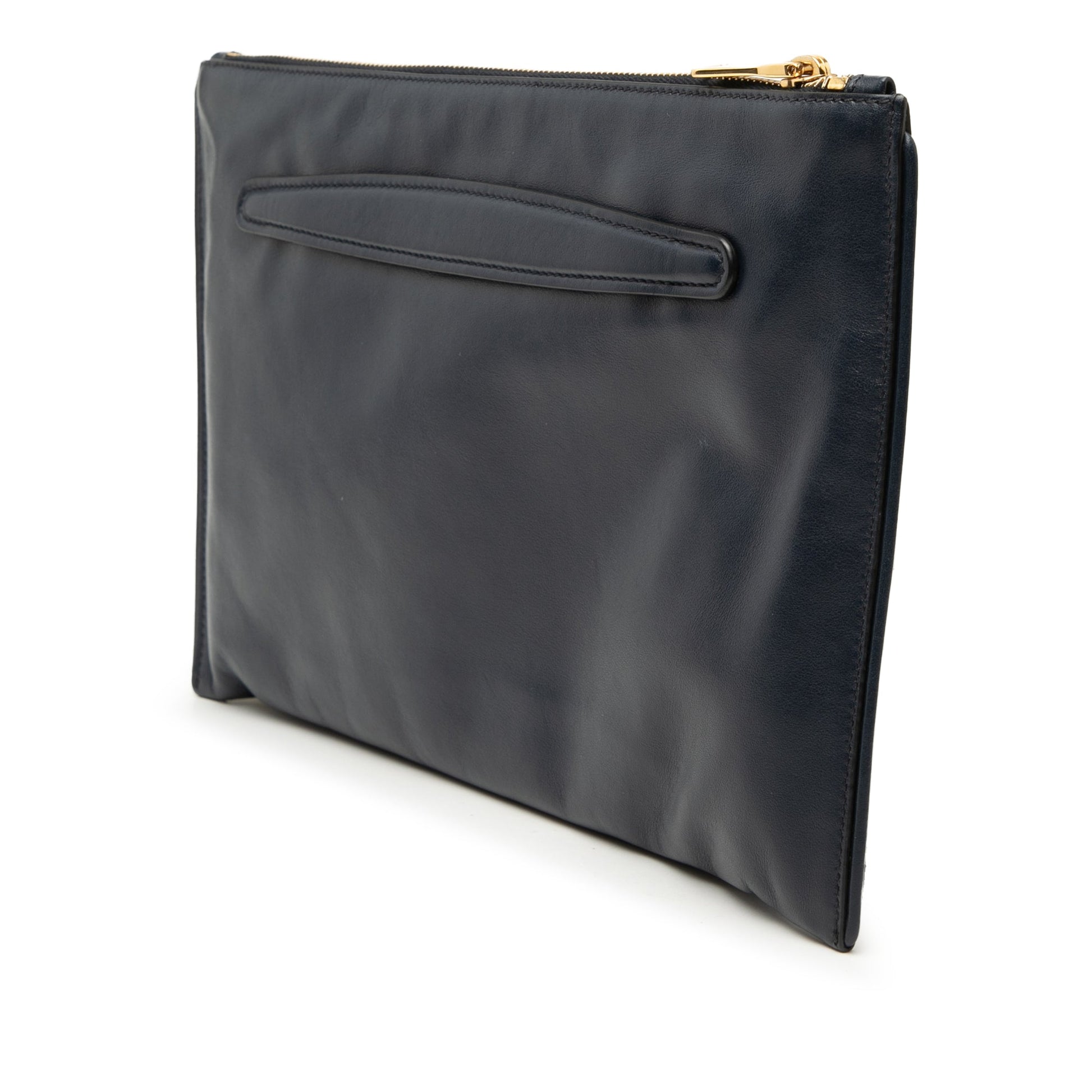 Miu Miu Studded Leather Zip Clutch