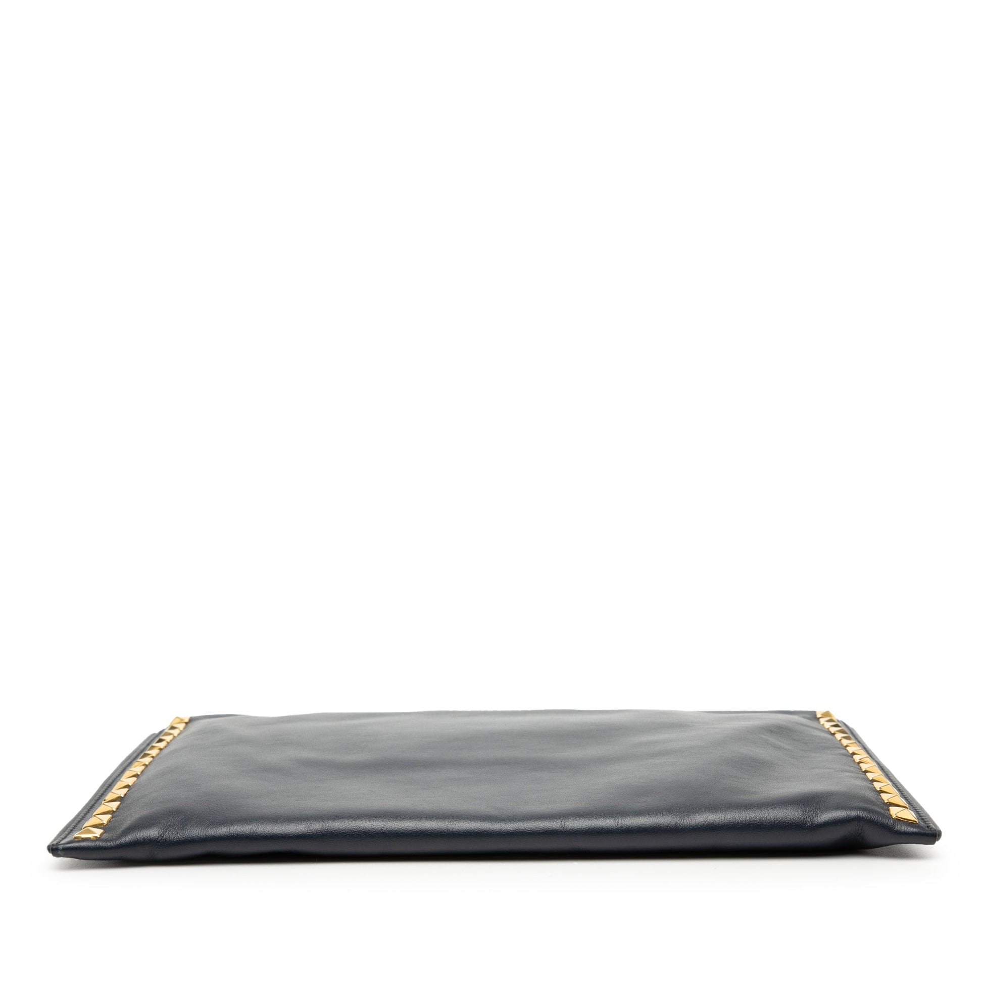 Miu Miu Studded Leather Zip Clutch