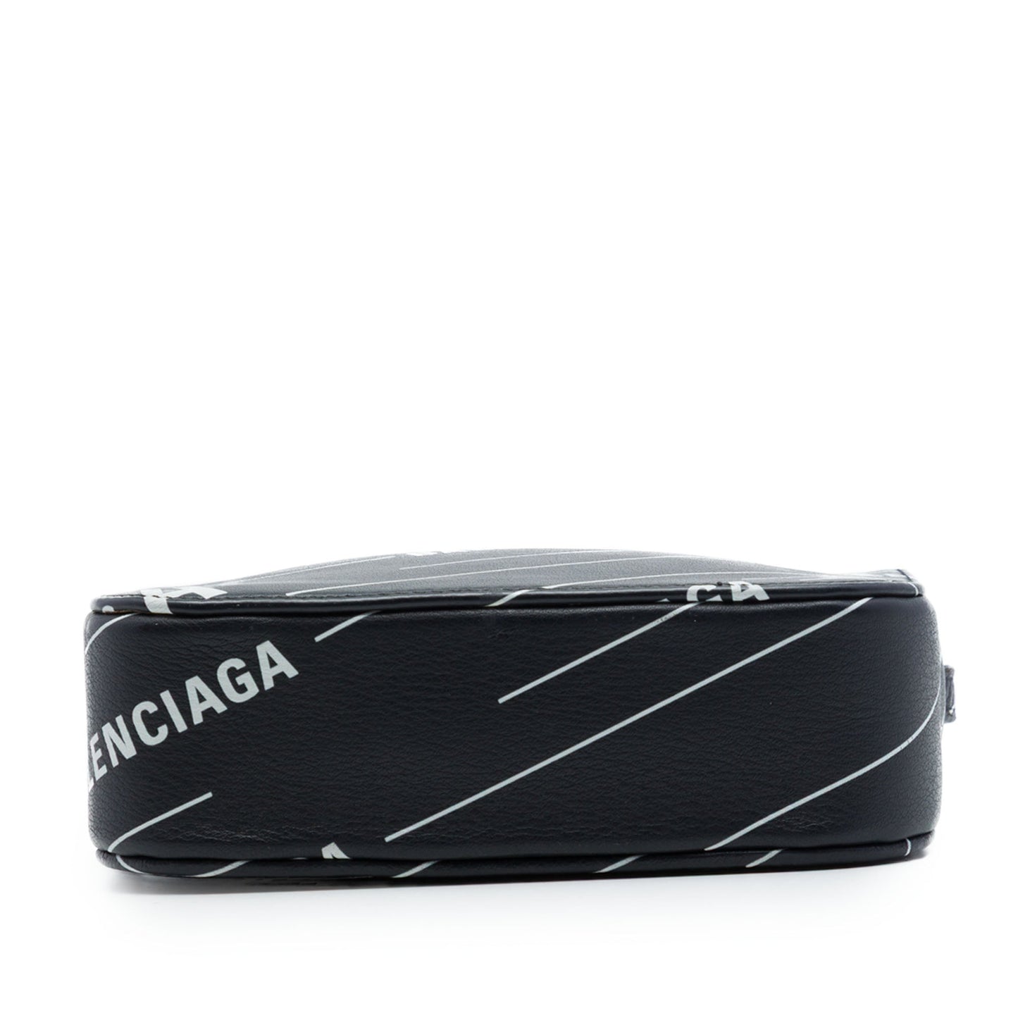 Balenciaga Leather Logo Print Everyday Camera Bag XS