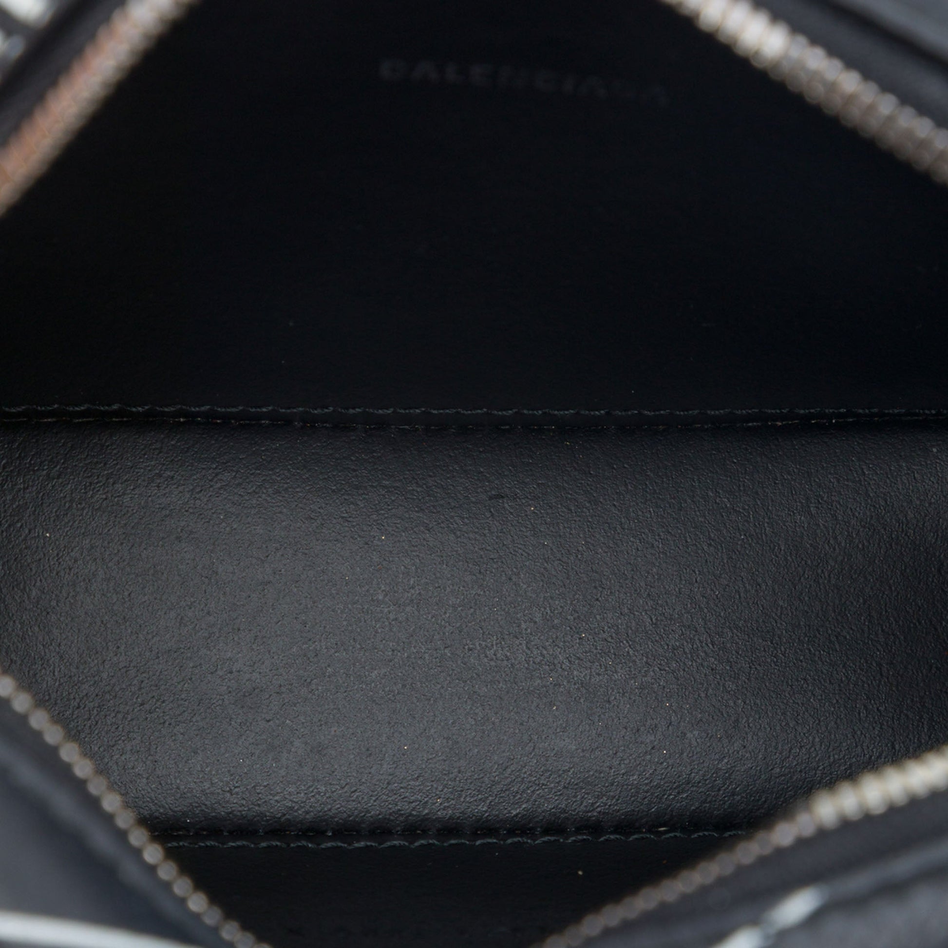 Balenciaga Leather Logo Print Everyday Camera Bag XS