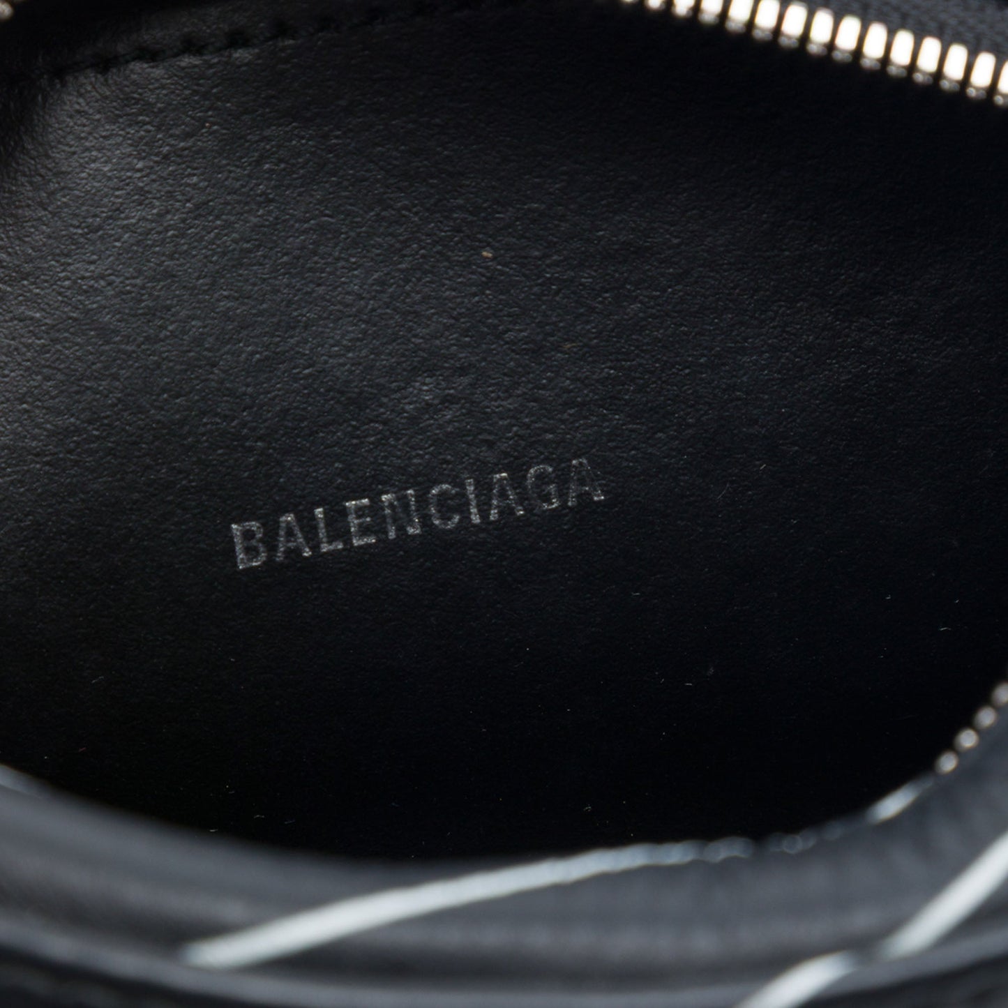 Balenciaga Leather Logo Print Everyday Camera Bag XS