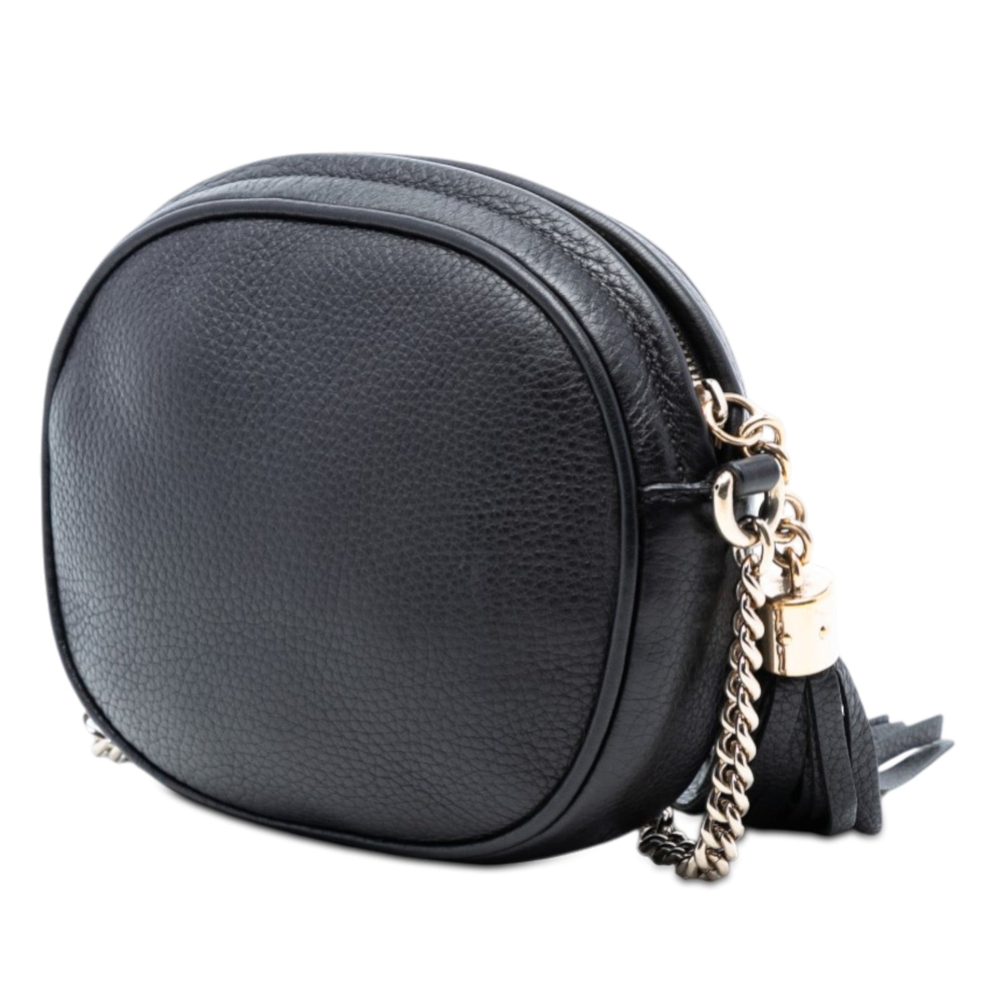 Gucci Mini Pebbled Calfskin Soho Chain Crossbody
