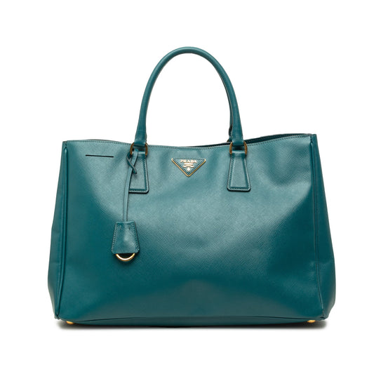 Prada Large Saffiano Lux Gardeners Tote — Blue
