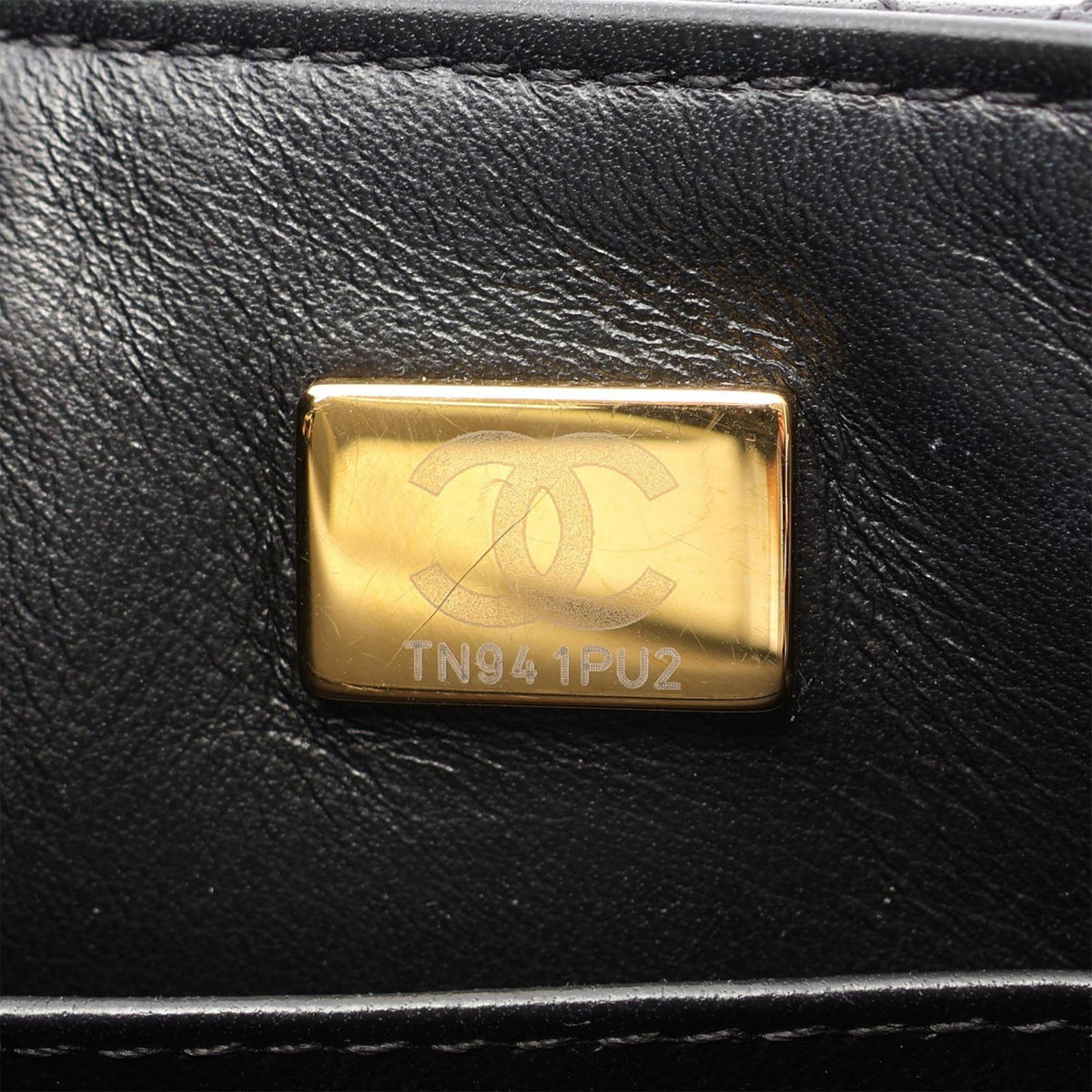 Chanel Mini Square Classic Goatskin Single Flap — Black