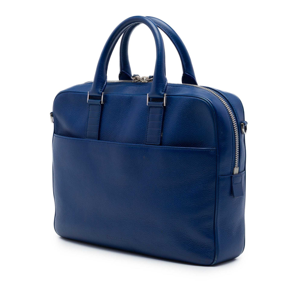 Dior Leather Homme Business Bag — Blue