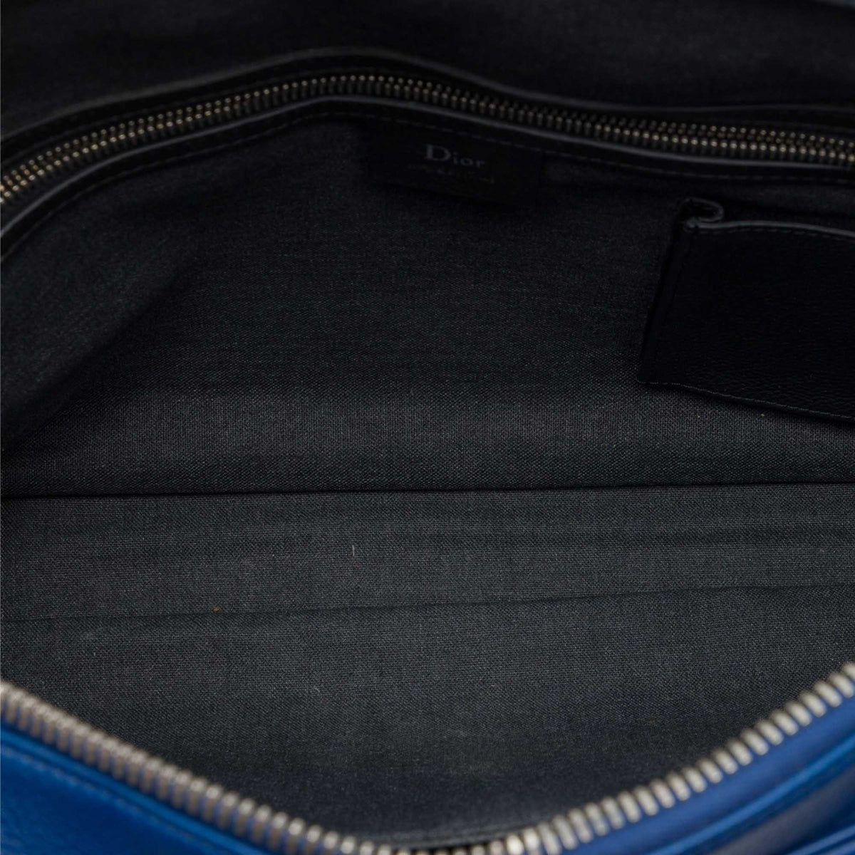 Dior Leather Homme Business Bag — Blue