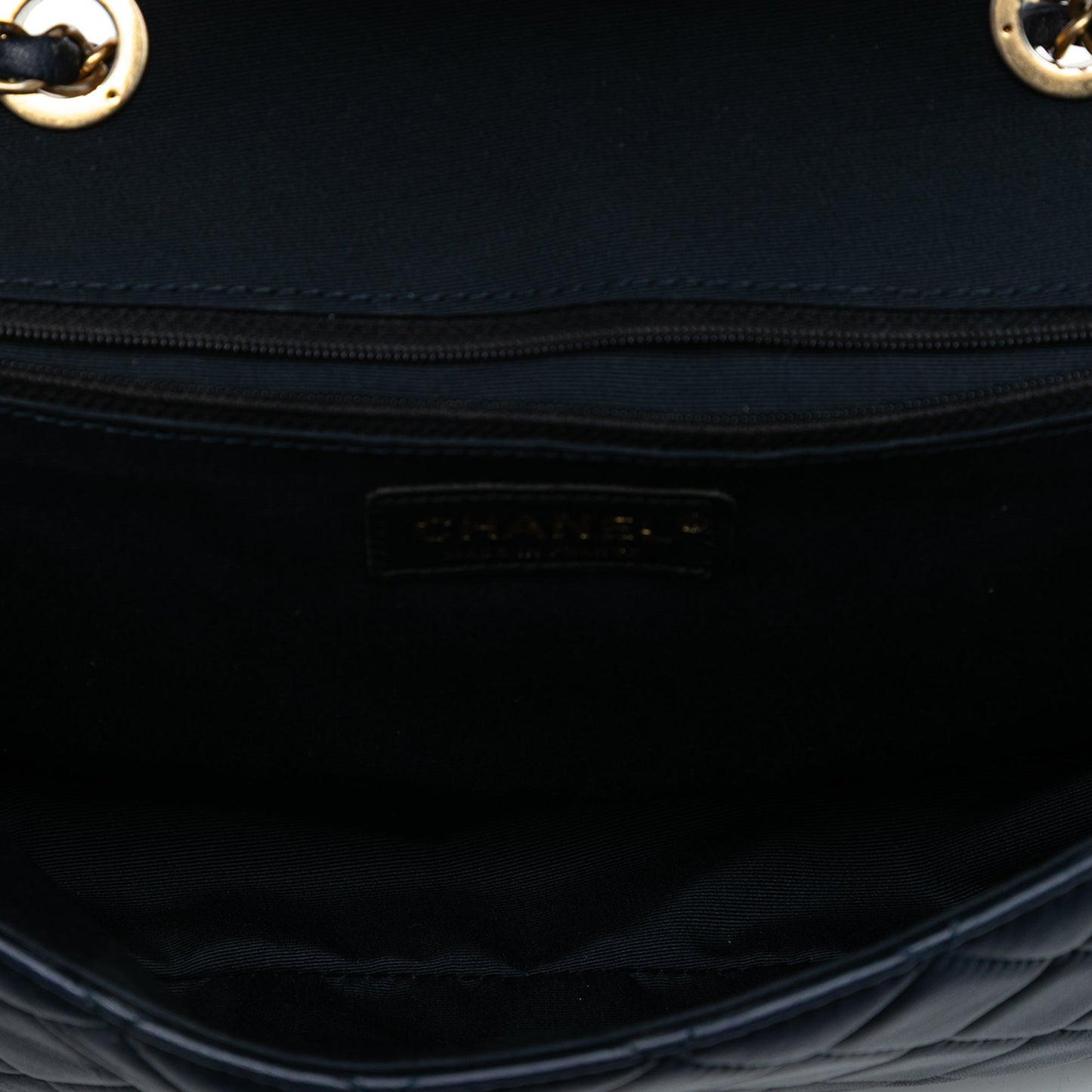 Chanel Medium Bicolor Quilted Lambskin Elegant CC Flap