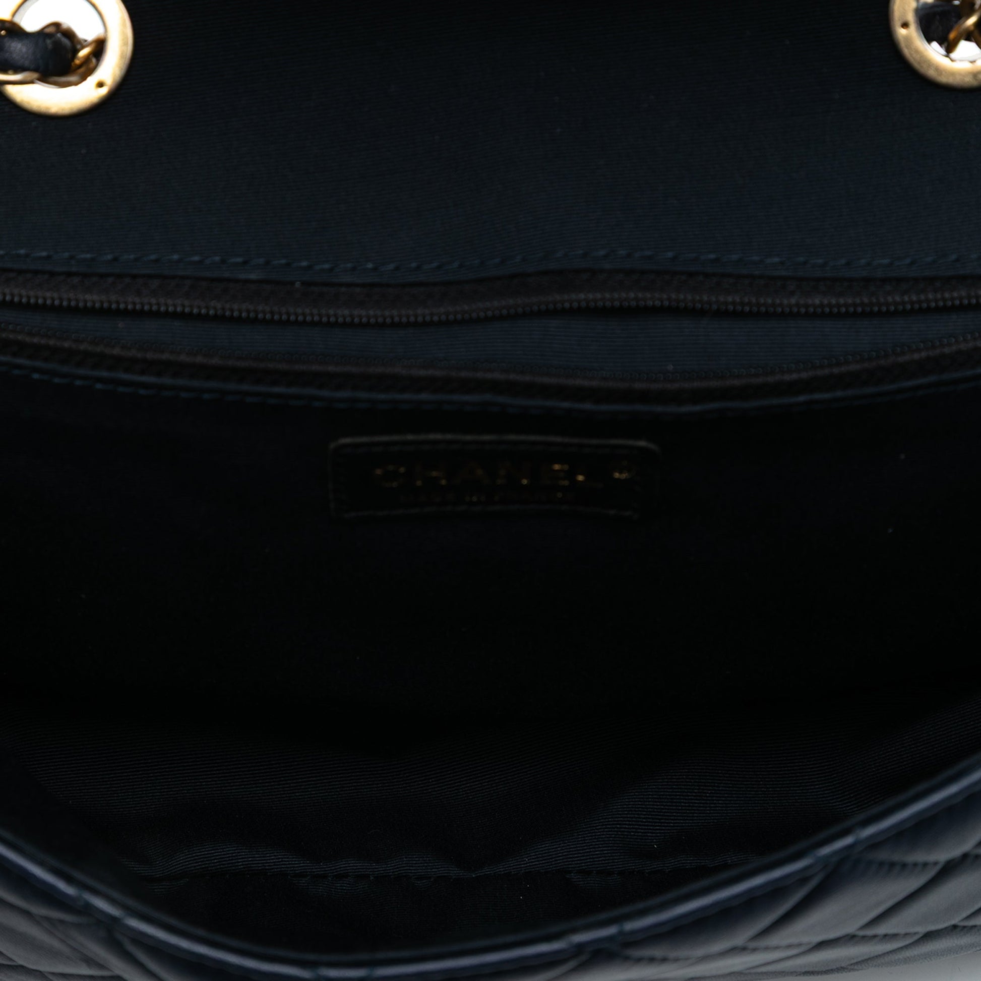 Chanel Medium Bicolor Quilted Lambskin Elegant CC Flap