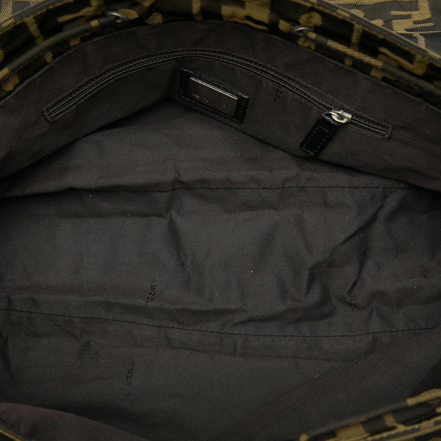 Fendi Zucca Canvas Skull Messenger Bag
