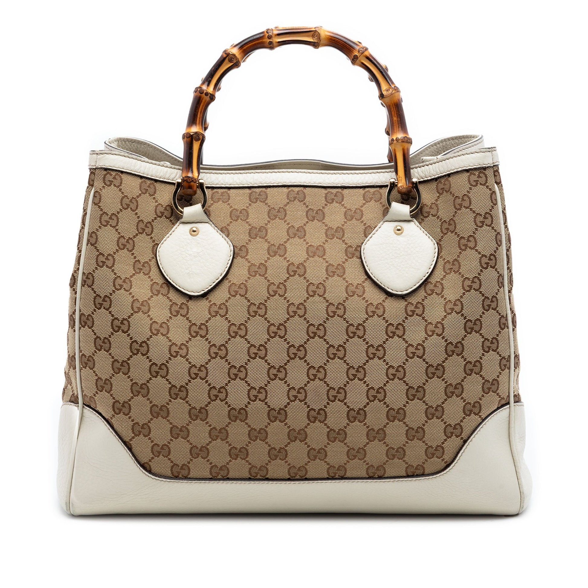 Gucci GG Canvas Bamboo Diana Tote
