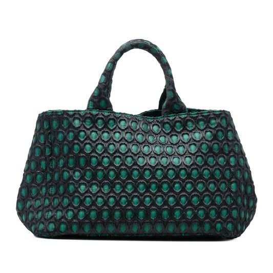 Prada Broccato Canapa Satchel