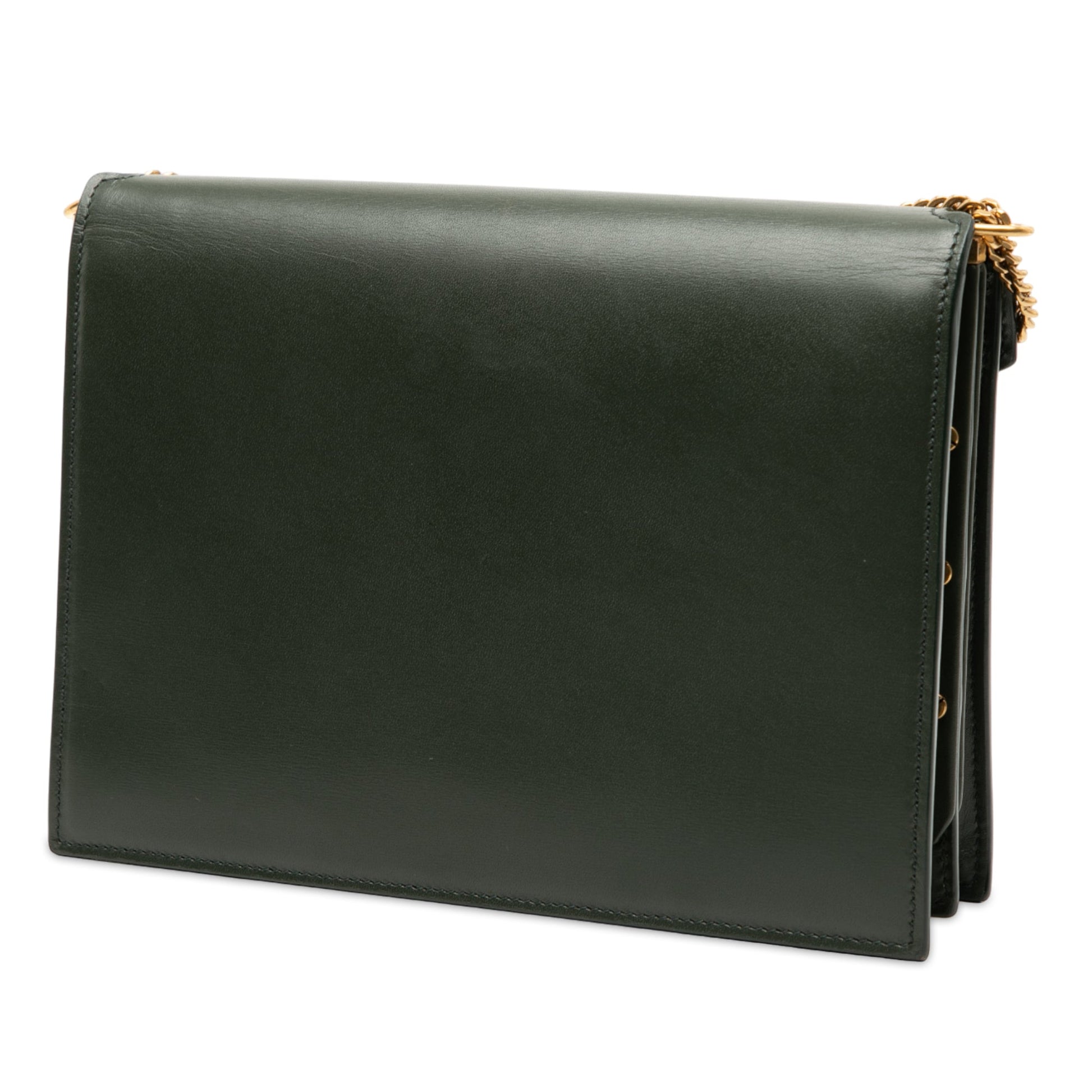 Saint Laurent Smooth Calfskin Monogram Cassandra Clasp Bag