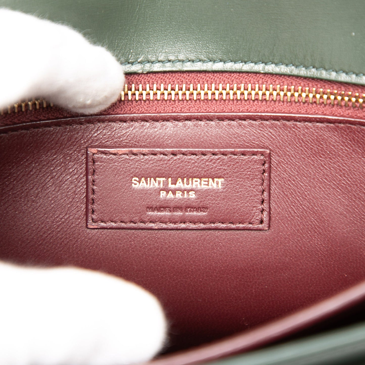 Saint Laurent Smooth Calfskin Monogram Cassandra Clasp Bag