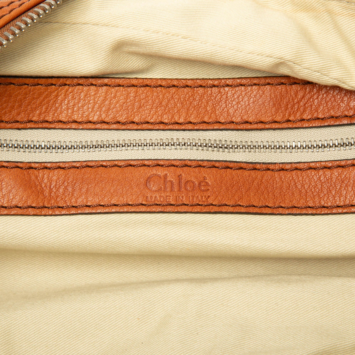 Chloé Leather Paddington East West Zippy Handbag — Brown