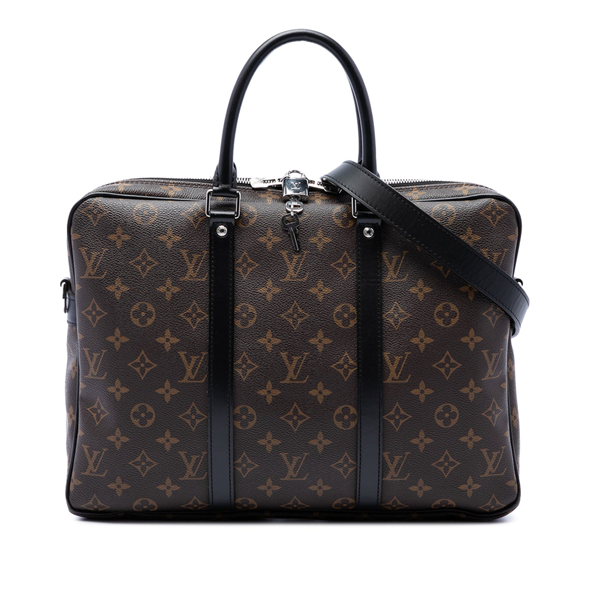 Louis Vuitton Monogram Macassar Porte Documents Voyage GM