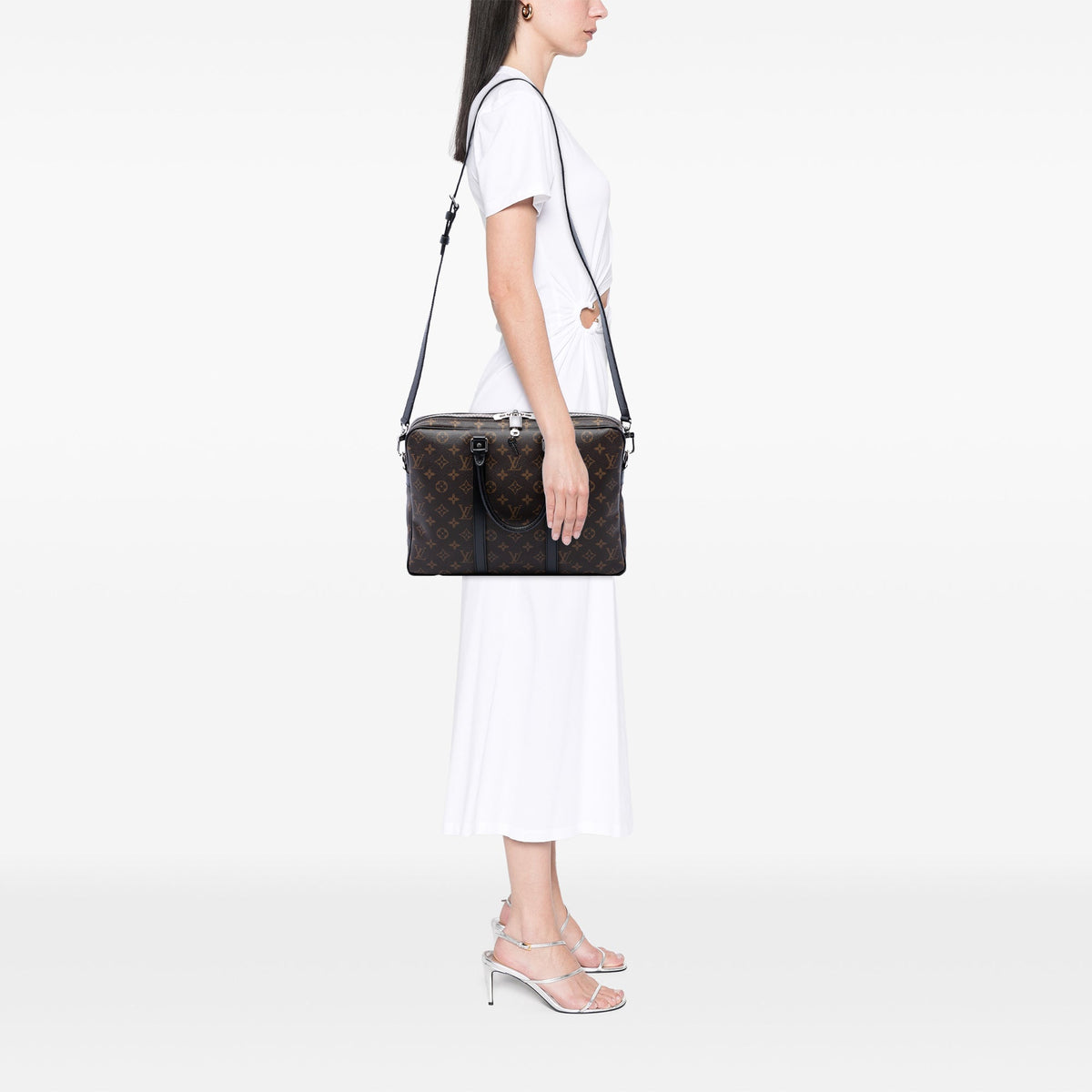 Louis Vuitton Monogram Macassar Porte Documents Voyage GM