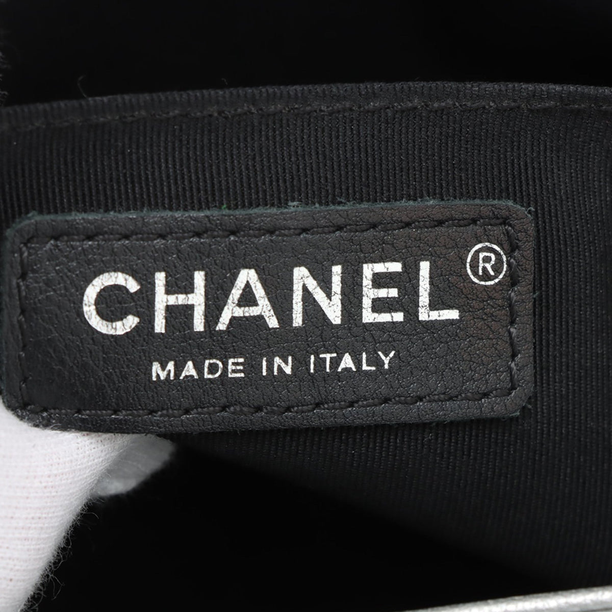 Chanel Mini Rectangular Chevron Lambskin Stud Wars Flap — Silver