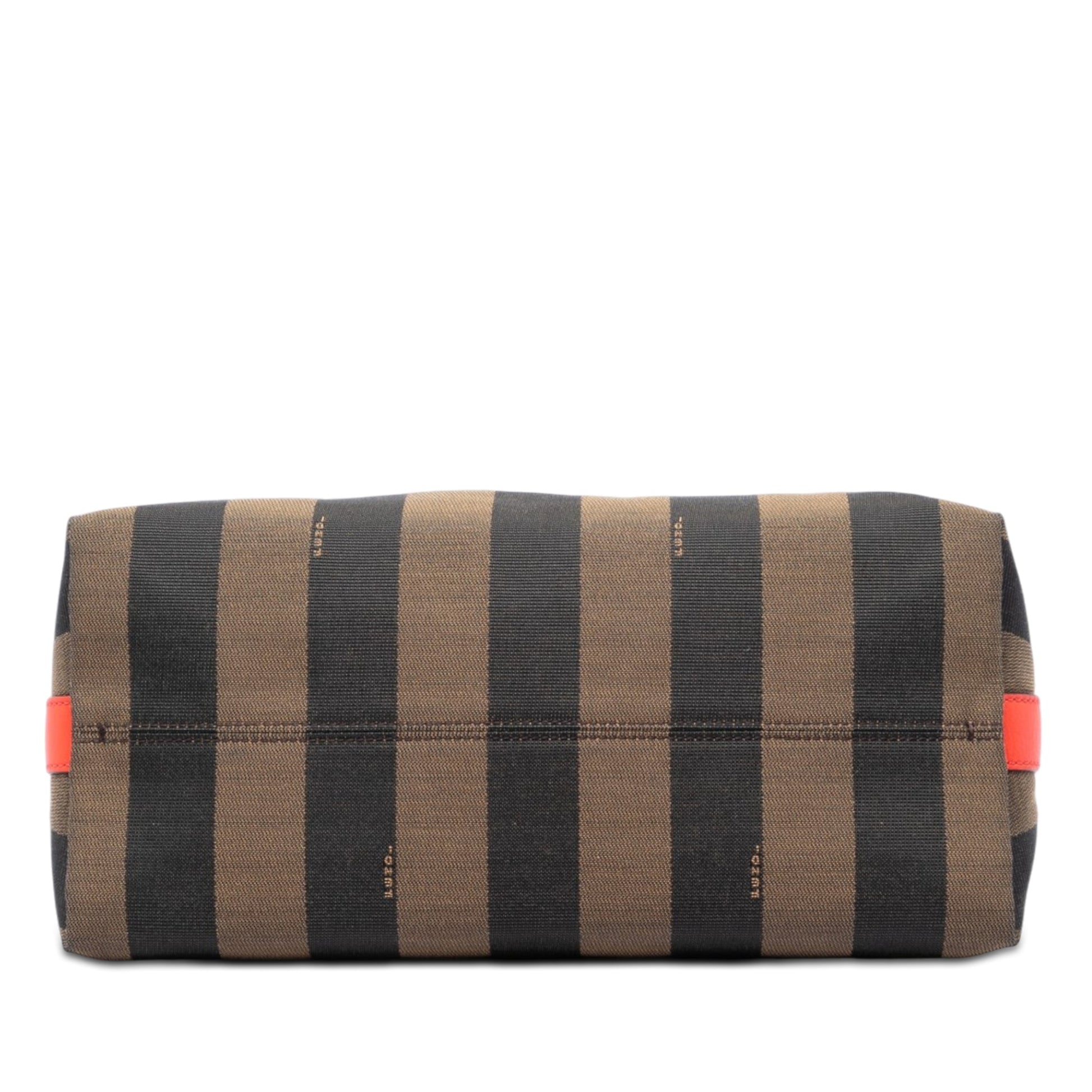 Fendi Pequin Canvas Shoulder Bag
