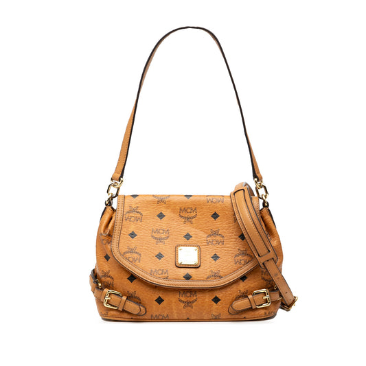 MCM Visetos Coated Canvas Satchel