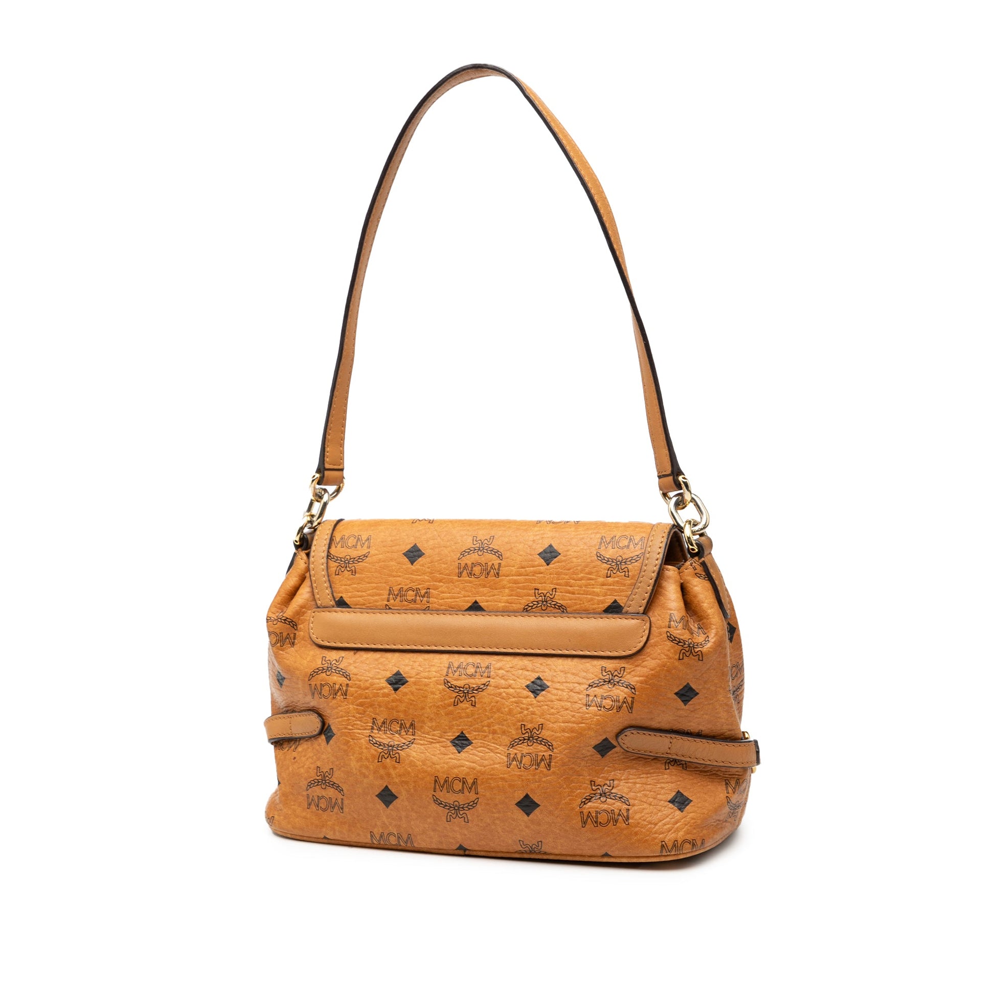MCM Visetos Coated Canvas Satchel