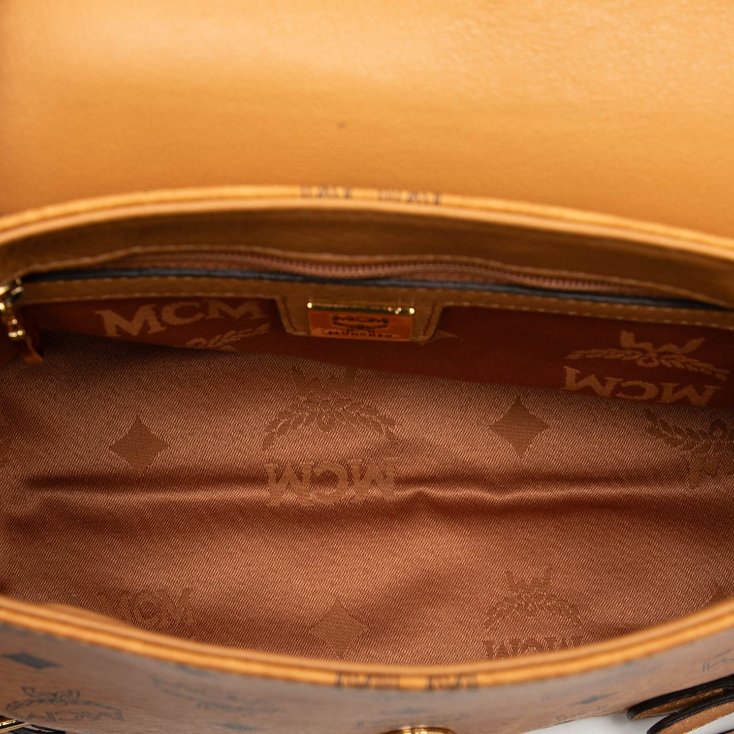 MCM Visetos Coated Canvas Satchel