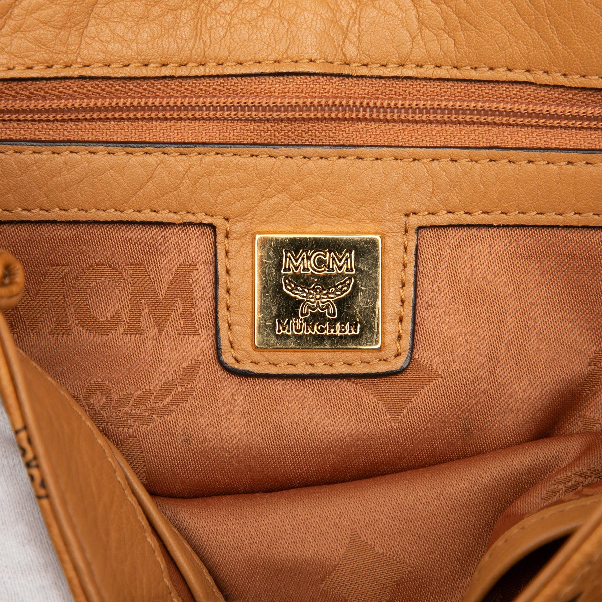 MCM Visetos Coated Canvas Satchel