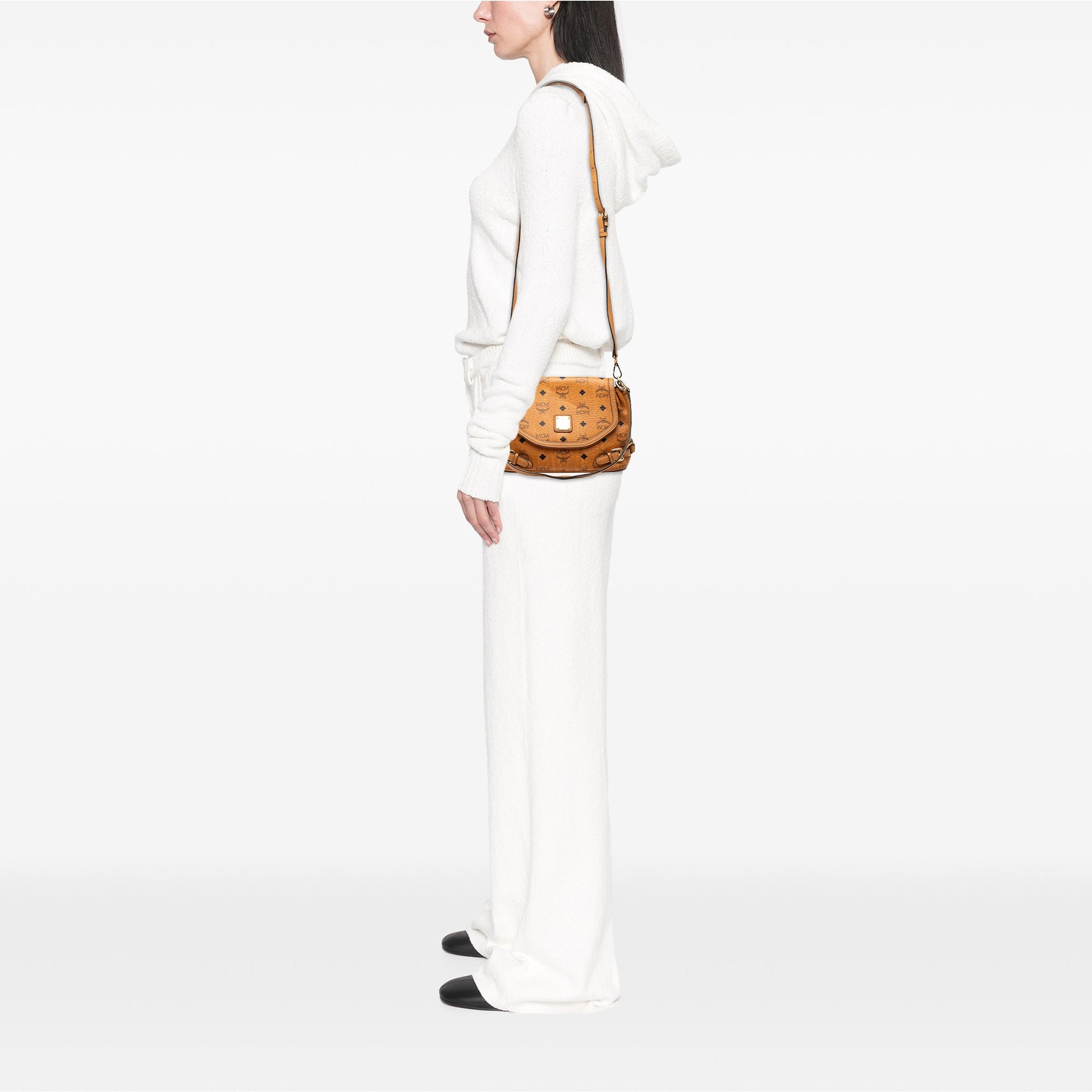 MCM Visetos Coated Canvas Satchel