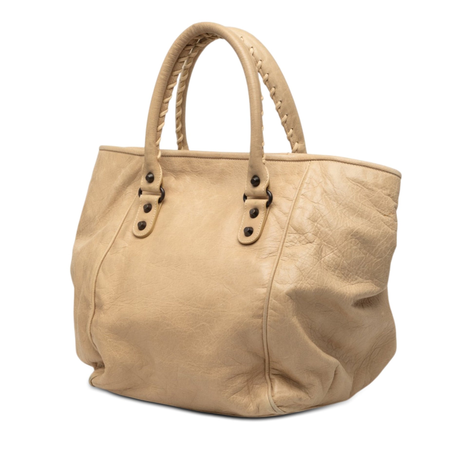 Balenciaga Lambskin Motocross Classic Sunday Tote
