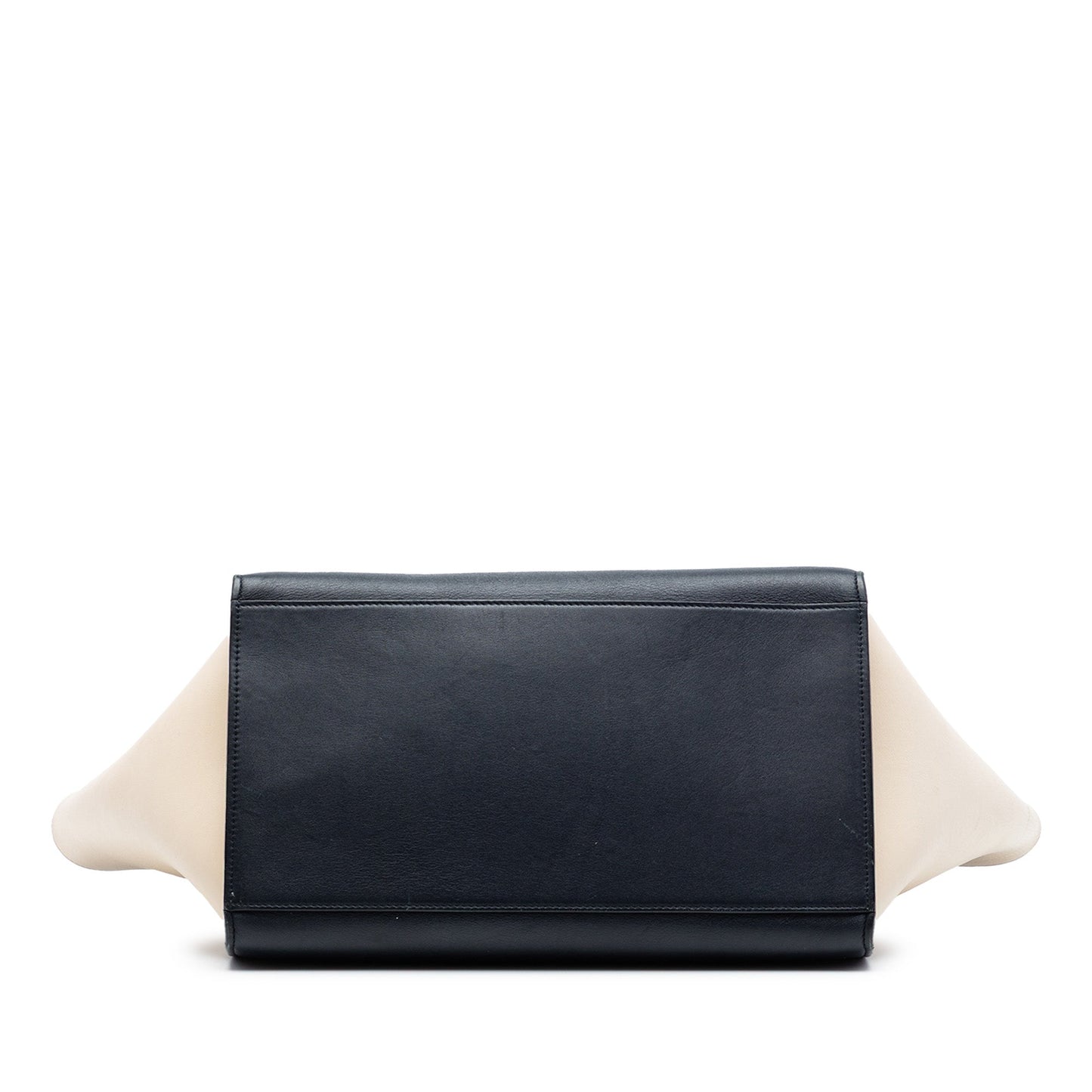 Celine Medium Bicolor Leather Trapeze Satchel