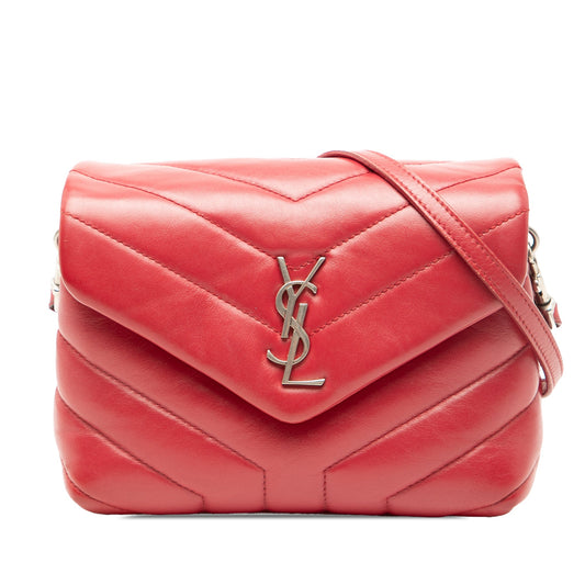 Saint Laurent Toy Matelasse Calfskin Monogram LouLou Crossbody