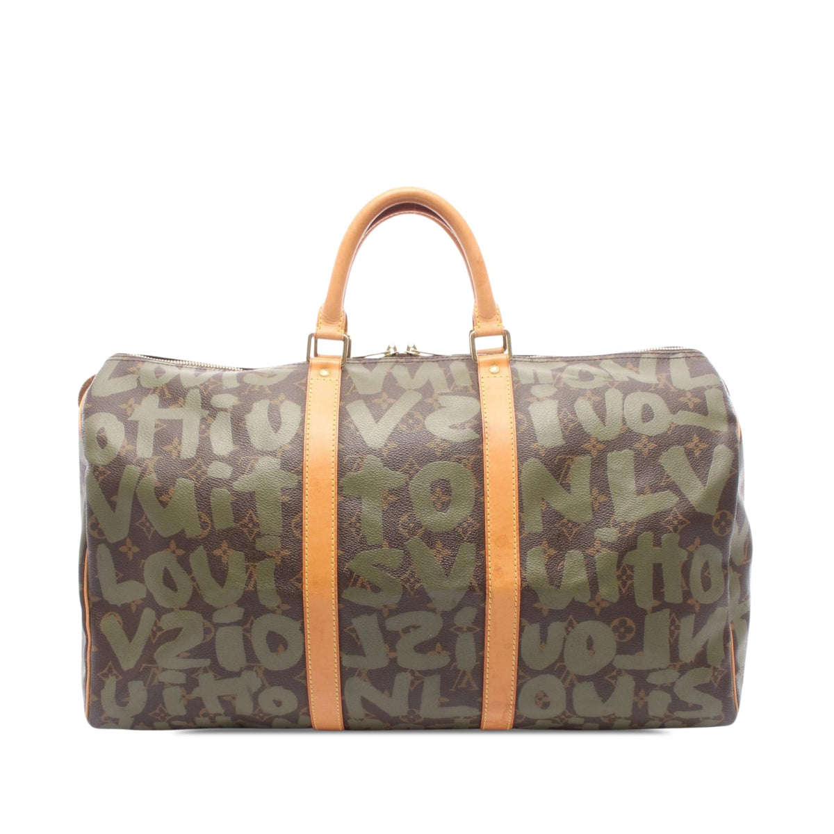 Louis Vuitton Stephen Sprouse Monogram Graffiti Keepall 50 — Brown