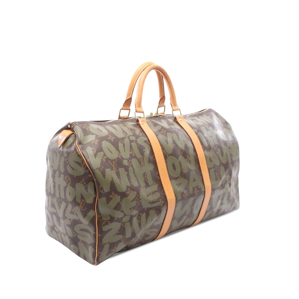 Louis Vuitton Stephen Sprouse Monogram Graffiti Keepall 50 — Brown