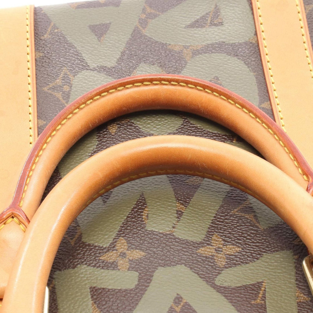 Louis Vuitton Stephen Sprouse Monogram Graffiti Keepall 50 — Brown