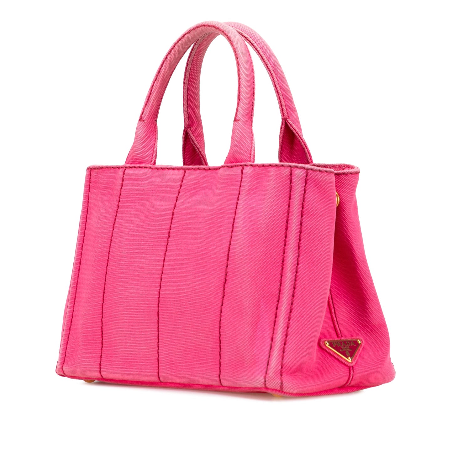 Prada Small Canvas Canapa Logo Satchel