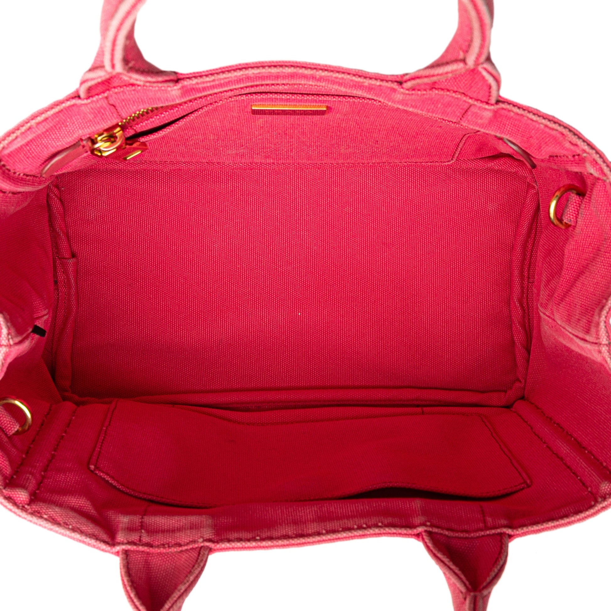 Prada Small Canvas Canapa Logo Satchel