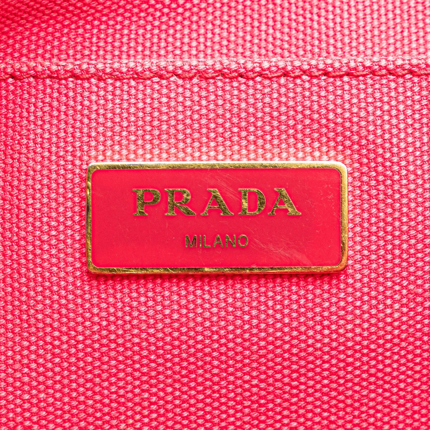 Prada Small Canvas Canapa Logo Satchel