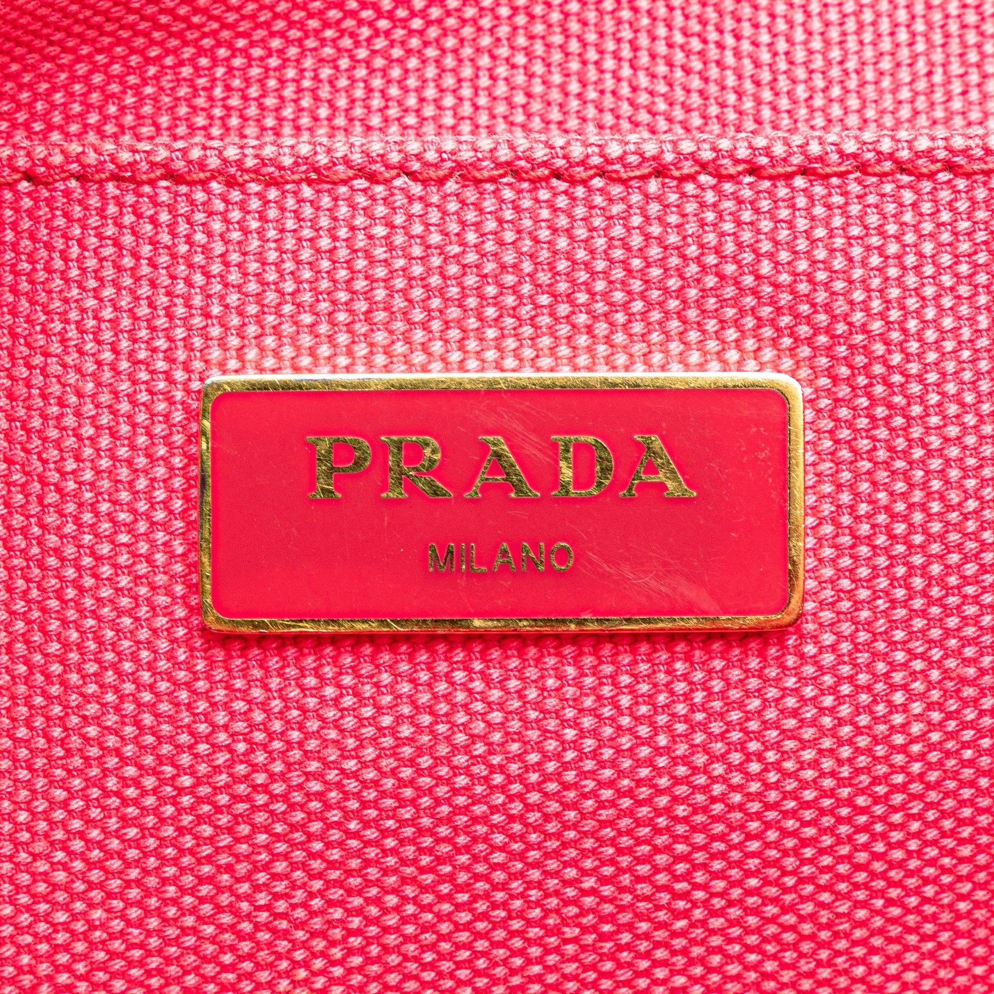 Prada Small Canvas Canapa Logo Satchel