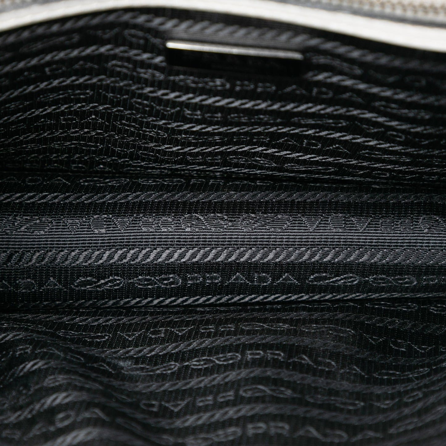 Prada Small Saffiano Sound Lock Chain Crossbody