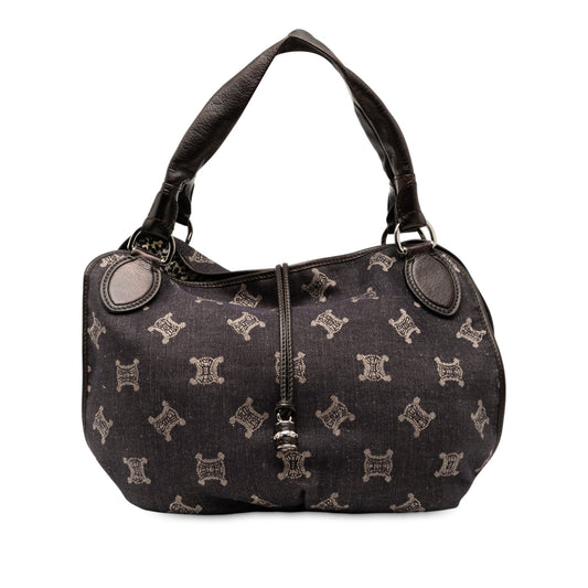 Celine Macadam Denim Bittersweet Hobo Bag